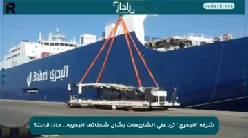 شركة “البحري” ترد على الشائعات بشأن شحناتها البحرية.. ماذا قالت؟